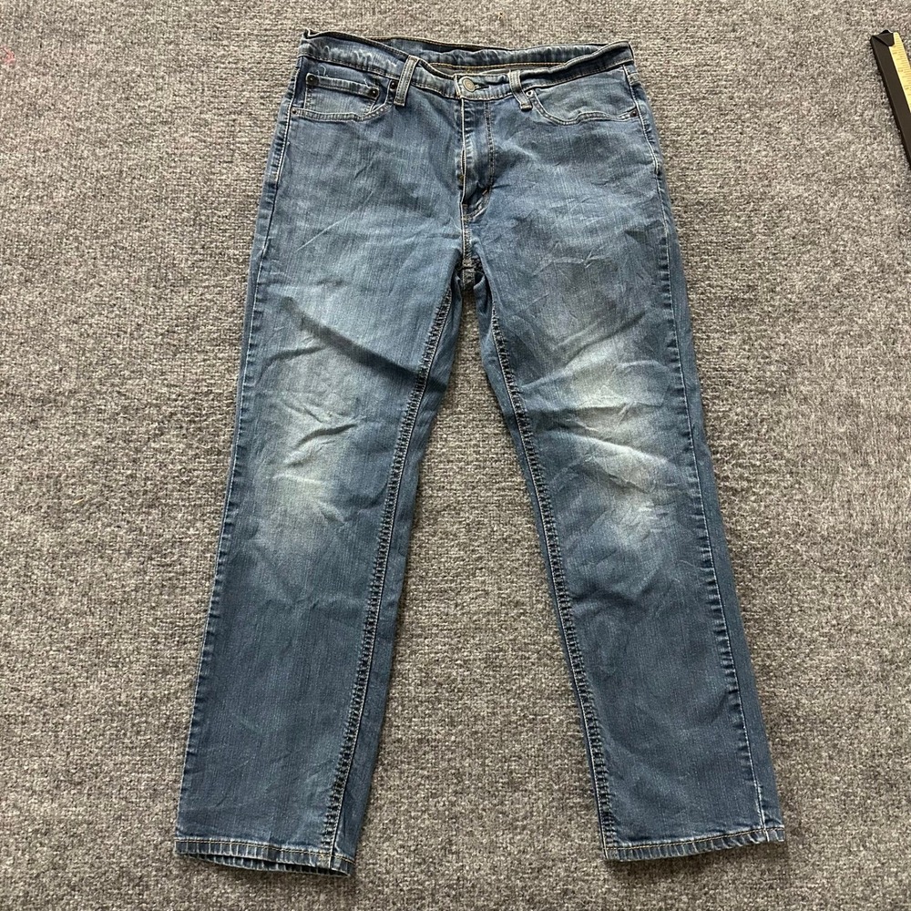 Levi's Jeans Mens Size 33x30 Blue 514 Straight Fit Stretch Denim Casual 26565
